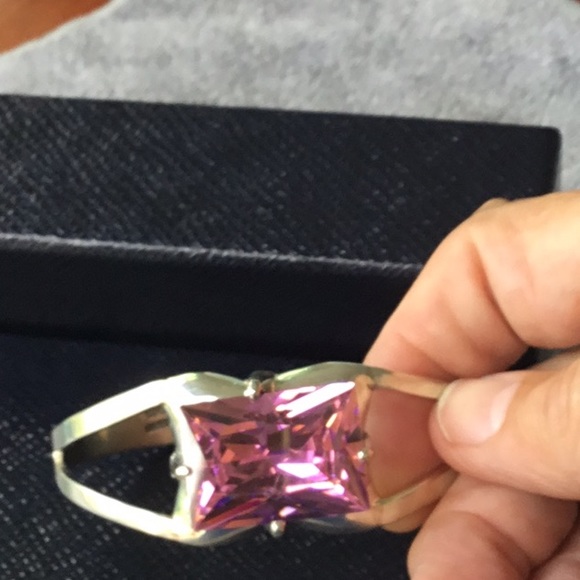 SOLD 💚💕💕💕SOLD💕💕💕💕Gorgeous 925 Design Pink Kunzite Mexican Bracelet - Picture 15 of 15